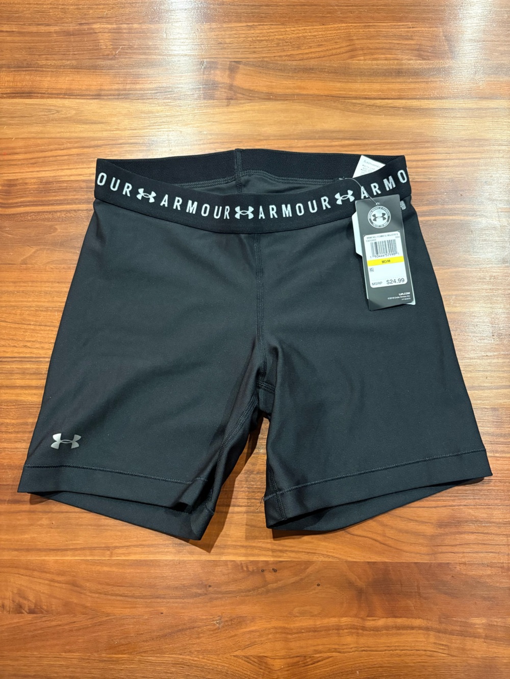Under Armour Black Women’s Performance Compression Shorts with Logo Waistband